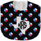 Texas Polka Dots New Baby Bib - Closed and Folded