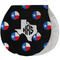 Texas Polka Dots New Baby Burp Folded