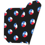 Texas Polka Dots Dining Table Mat - Octagon (Double-Sided) w/ Monogram