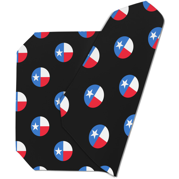 Custom Texas Polka Dots Dining Table Mat - Octagon (Double-Sided) w/ Monogram