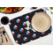 Texas Polka Dots Octagon Placemat - Single front (LIFESTYLE) Flatlay