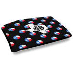 Texas Polka Dots Dog Bed w/ Monogram