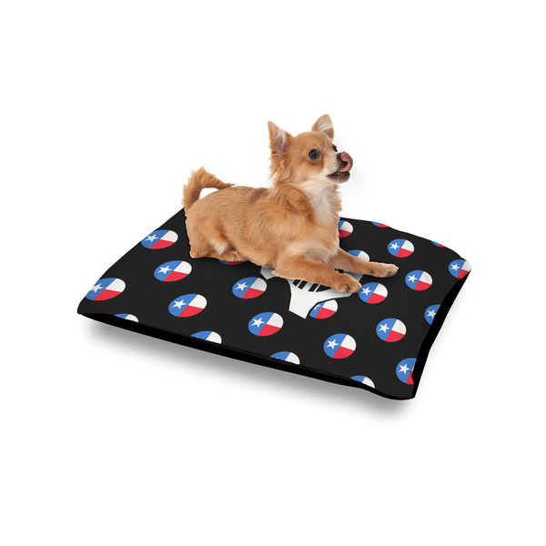 Texas Polka Dots Outdoor Dog Beds - Small - IN CONTEXT