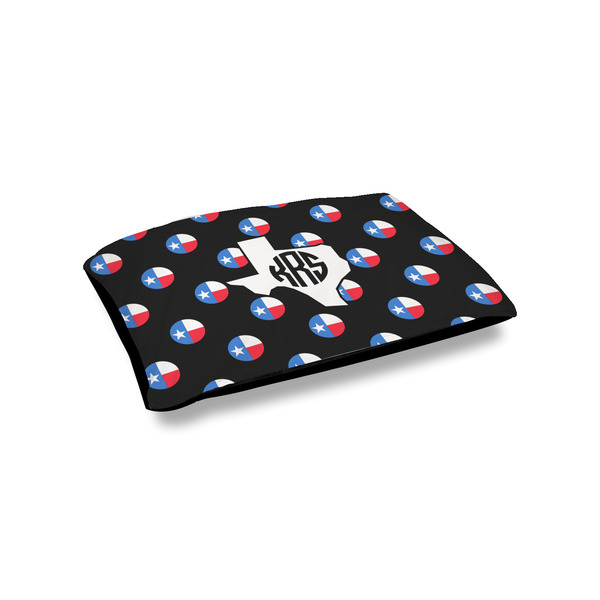 Custom Texas Polka Dots Outdoor Dog Bed - Small (Personalized)