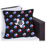 Texas Polka Dots Outdoor Pillow (Personalized)