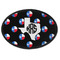 Texas Polka Dots Oval Patch