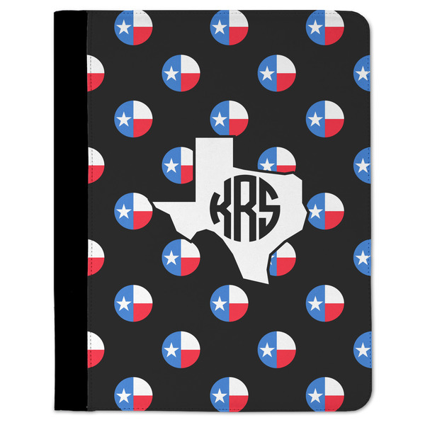 Custom Texas Polka Dots Padfolio Clipboard - Large (Personalized)
