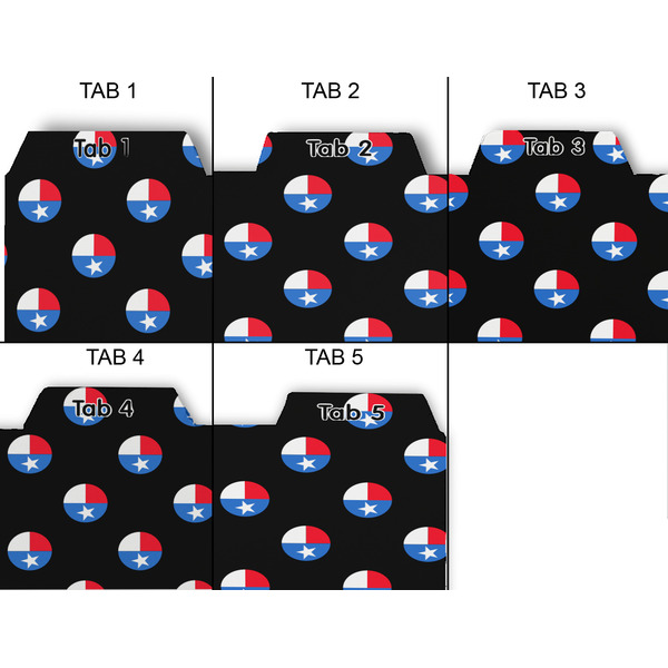 Texas Polka Dots Page Dividers - Set of 5 - Approval