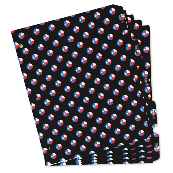 Custom Texas Polka Dots Binder Tab Divider - Set of 5 (Personalized)