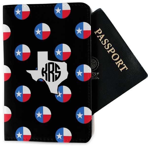 Custom Texas Polka Dots Passport Holder - Fabric (Personalized)