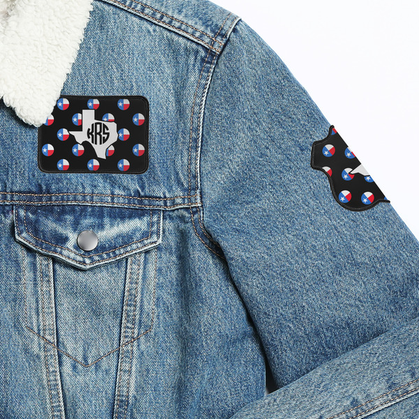 Texas Polka Dots Patches Lifestyle Jean Jacket Detail