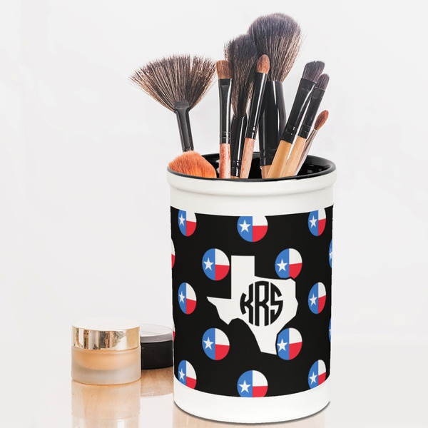 Texas Polka Dots Pencil Holder - LIFESTYLE makeup