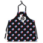 Texas Polka Dots Apron Without Pockets w/ Monogram