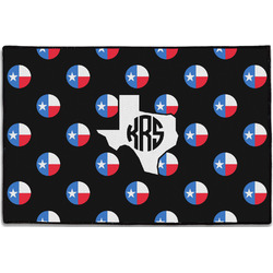 Texas Polka Dots Door Mat - 36"x24" (Personalized)