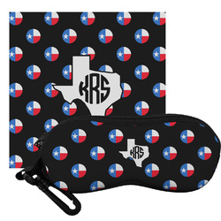 Texas Polka Dots Eyeglass Case & Cloth (Personalized)