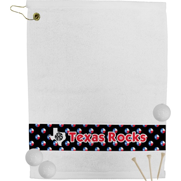 Custom Texas Polka Dots Golf Bag Towel (Personalized)