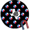 Texas Polka Dots Personalized Round Fridge Magnet