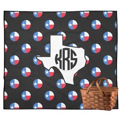 Texas Polka Dots Outdoor Picnic Blanket (Personalized)