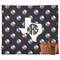Texas Polka Dots Picnic Blanket - Flat - With Basket