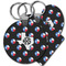 Texas Polka Dots Plastic Keychain (Personalized)