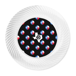 Texas Polka Dots Plastic Party Dinner Plates - 10" (Personalized)