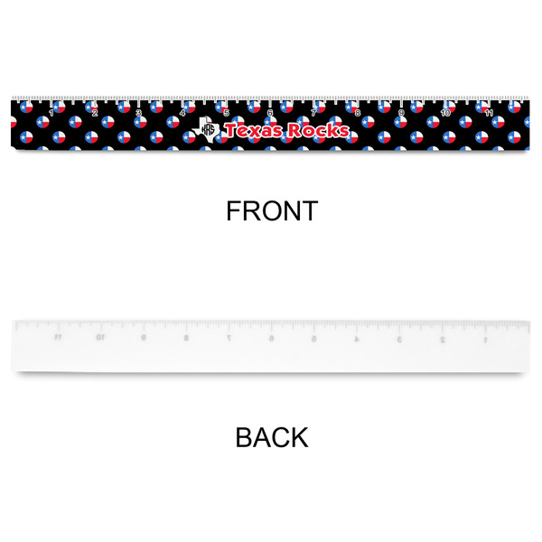 Texas Polka Dots Plastic Ruler - 12" - APPROVAL