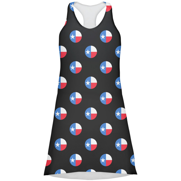 Custom Texas Polka Dots Racerback Dress - Large