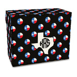 Texas Polka Dots Wood Recipe Box - Full Color Print (Personalized)