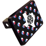 Texas Polka Dots Rectangular Trailer Hitch Cover - 2" (Personalized)