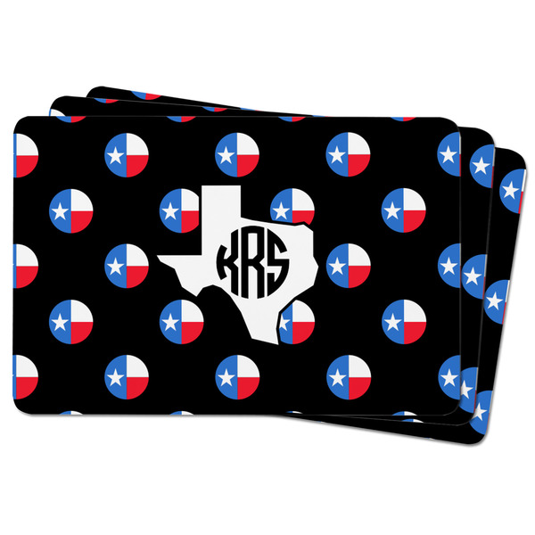 Texas Polka Dots Rectangular Fridge Magnet - THREE