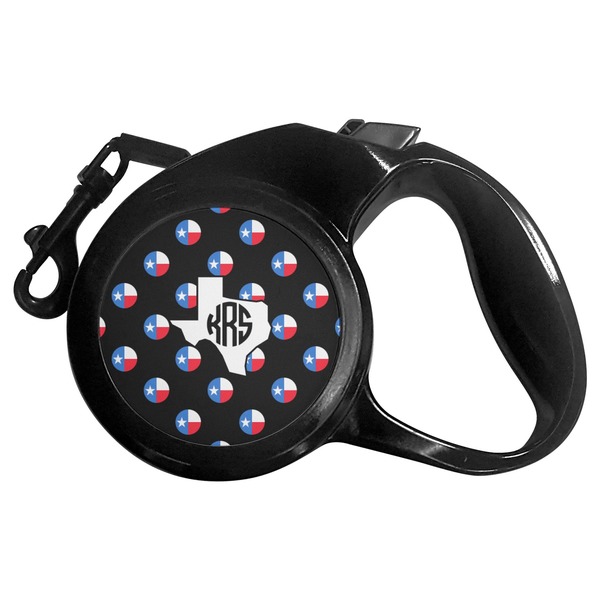 Custom Texas Polka Dots Retractable Dog Leash - Small (Personalized)