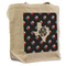Texas Polka Dots Reusable Cotton Grocery Bag - Front View