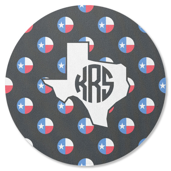 Texas Polka Dots Round Coaster Rubber Back - Single
