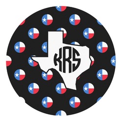 Texas Polka Dots Round Decal (Personalized)