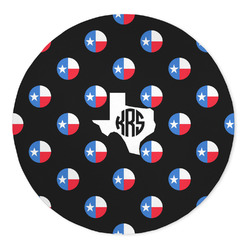 Texas Polka Dots 5' Round Indoor Area Rug (Personalized)