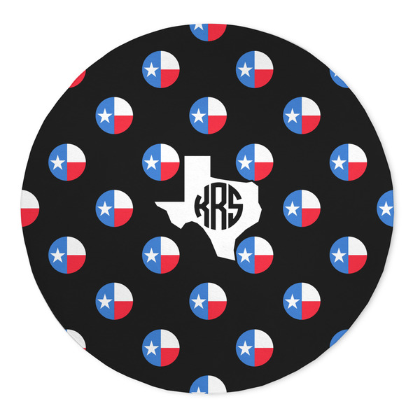 Custom Texas Polka Dots 5' Round Indoor Area Rug (Personalized)