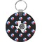 Texas Polka Dots Round Keychain (Personalized)