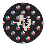 Texas Polka Dots Round Linen Placemat (Personalized)