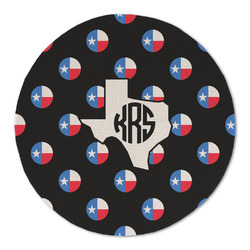 Texas Polka Dots Round Linen Placemat - Single Sided (Personalized)