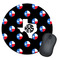 Texas Polka Dots Round Mouse Pad