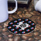 Texas Polka Dots Round Paper Coaster - Front