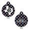 Texas Polka Dots Round Pet ID Tag - Large - Approval