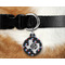 Texas Polka Dots Round Pet Tag on Collar & Dog