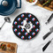 Texas Polka Dots Round Stone Trivet - In Context View