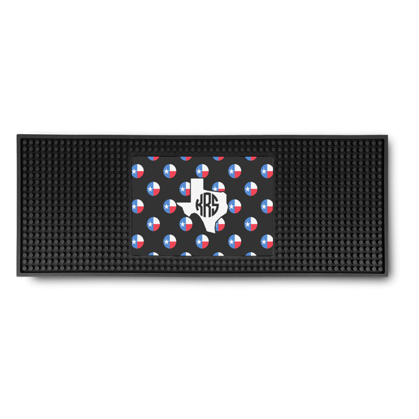 Custom Texas Polka Dots Rubber Bar Mat (Personalized)