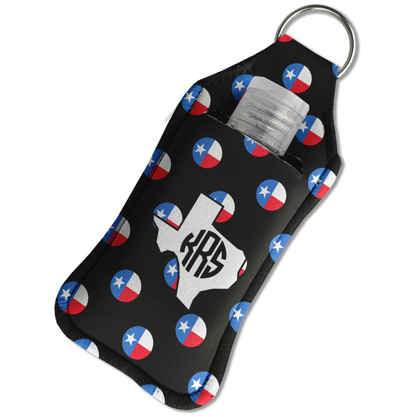 Texas Polka Dots Sanitizer Holder Keychain - Large in Case