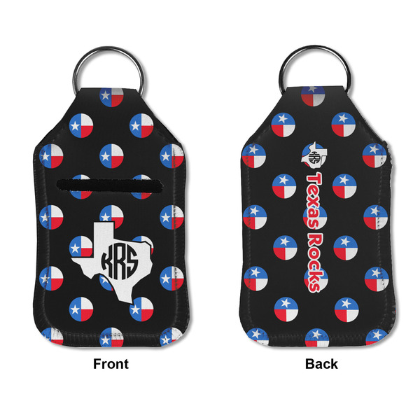 Texas Polka Dots Sanitizer Holder Keychain - Small APPROVAL (Flat)