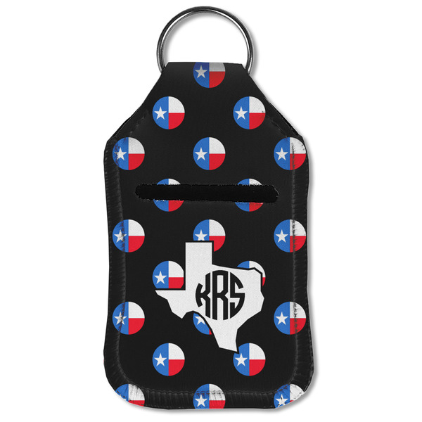 Texas Polka Dots Sanitizer Holder Keychain - Small (Front Flat)