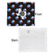 Texas Polka Dots Security Blanket - Front & White Back View