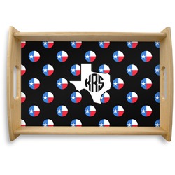 Texas Polka Dots Natural Wooden Tray - Small (Personalized)